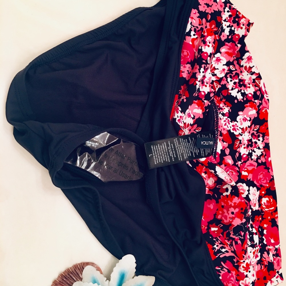 NWT Nautica Core Floral Waistband Bikini Bottom - Picture 5 of 8